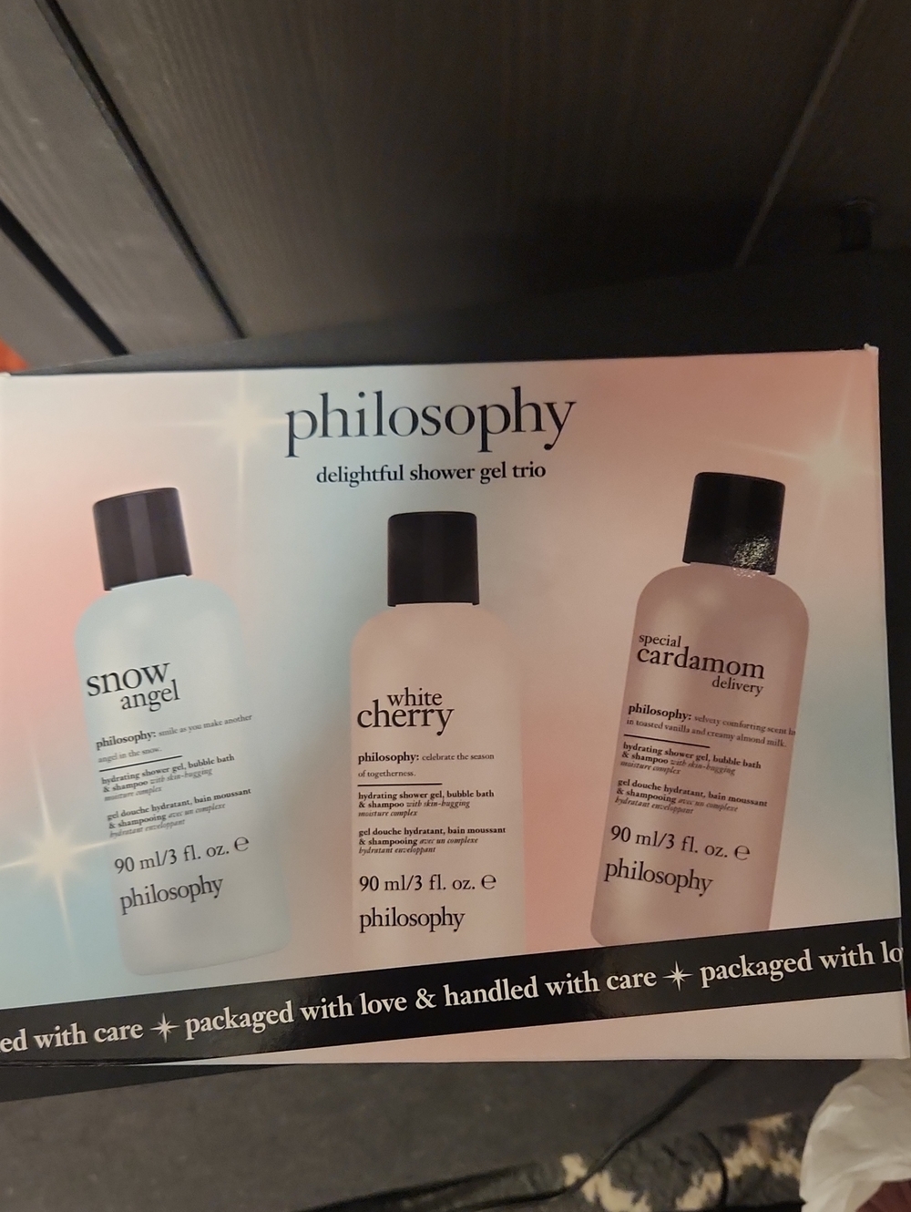 Philosophy Delightful Shower Gel Trio with Light Purple Headband. Brand New - Picture 2 of 3